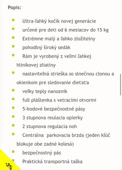 Športový kočík minima - 9