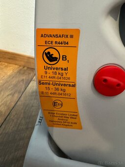 Britax Advansafix III SICT + poťah zdarma - 9