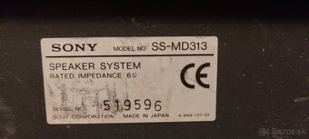 Predám mini systém Sony HCD-MD313 + TC-TX313 - 9