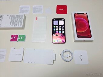 APPLE IPHONE 12 128GB RED ,ZDRAVIE BATERKY 100% - 9