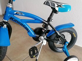 Detský bicykel Kawasaki 12" modrý - 9