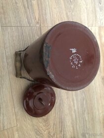 RETRO 3 L -KANDLIČKA / KANVIČKA S VRCHNÁKOM - 9