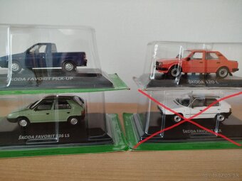 Predám modely škoda 1:43. cena za kus. - 9