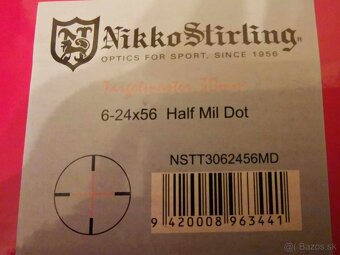 Puškohľad Nikko Stirling Targetmaster 6-24x56 Half MilDot - 9