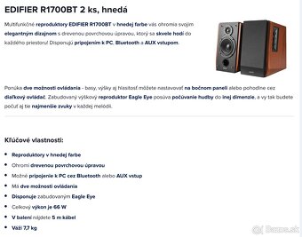 Reproduktory Edifier R1700BT - 9