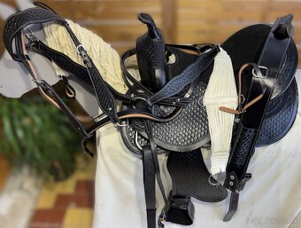 Westernový sedlový komplet 11) černý - 9