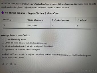 Predám dámske moto rukavice Lady Tactic Segura – ako nové - 9