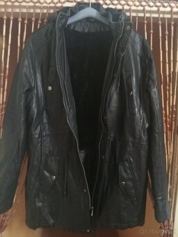 Krásna pánska kož.bunda s kožušinou..- ZIMNÁ - 9