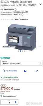 Predám merací prístroj Siemens 7KM2200-2EA30-1HA1 - 9