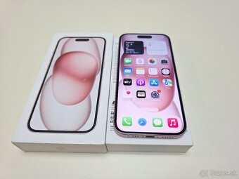Apple iPHONE 15 PINK 128GB,TOP STAV - 9