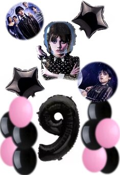 Nové balóny Wednesday Addams 75cm/vec 53cm - AŽ 15/16/17 ks - 9