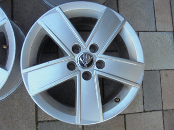 Alu disky Škoda 5x100, pneu 215/45 R16 č.12d - 9