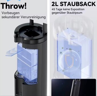 Super Prúdový Tyčový Vysávač ROIDMI X200 JET so Základňou - 9