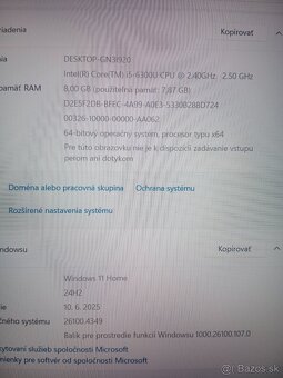 15,6" notebook Lenovo thinkpad L560 / 8GB/256GB TOP stav - 9