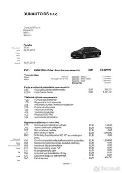 BMW 530D,M-packet, nové kúpené na Slovensku - 9