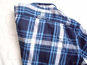 Superdry pánska slim košeľa roll up rukáv M - 9