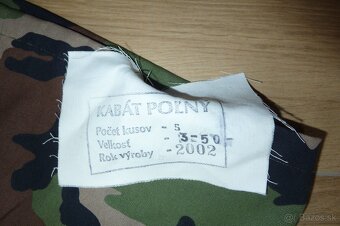 Kabát kongo vzor 97 – originálne slovenské maskáče - 9