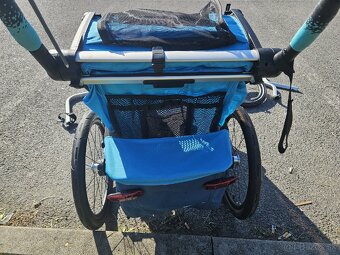 Thule Chariot Cross 1 +bike set + kocik set + jogging set - 9