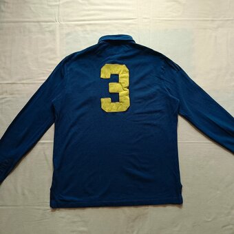 Vintage y2k Ralph Lauren modrá polokošeľa s dlhým rukávom M - 9