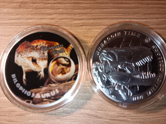postriebrene DINOSARY 2 pamätne mince - 9