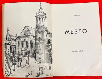 Vzácna kniha – Ján Poničan: MESTO (1947) s podpisom autora - 9