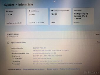 Notebook HP EliteBook 840 G2 i5‑5300U / 16 GB / 256 GB SSD - 9