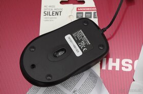 2x Optická tichá káblová myš Modecom M10S Silent, 1000 dpi - 9