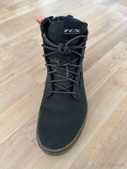 Moto nohavice + kožené topánky TCX - 9