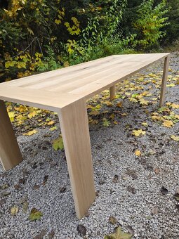 Jedálenský dubovy stôl,  masív dub 2200x880,750 - 9