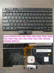 Klavesnice Lenovo X240/E480 L480/L530 T430 T530/ E450/E470 - 9