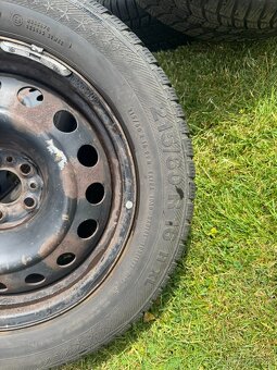 Predám sadu zimných kolies 215/60 R16 s diskami 5x98 - 9