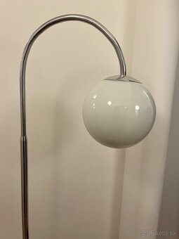 Podlahová chrómovaná lampa - funkcionalizmus - 9
