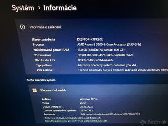 Herný PC (RYZEN 5 5600,RTX 3060 12GB,16GB DDR4,500G SSD,W11) - 9
