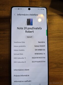 Predam Samsung Note 20, 256 GB, pamäť 8 GB. - 9