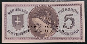 Bankovky II. Slovenský štát od roku 1940 do 1945 - 9