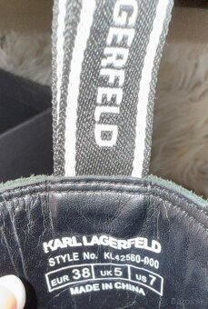 karl lagerfeld original stylove luxusne jarne kozene cizmy - 9