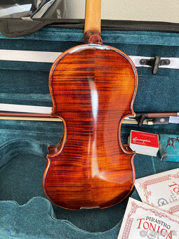 Predám detské nové husle, 1/4 husle model Stradivari Paganin - 9