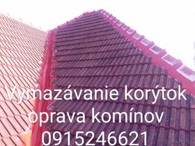 Vymazávanie korýtok oprava komínov 0915246621 - 9