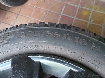 Predám Zimné pneumatiky Na plech Disky 5x112 R16 - 9