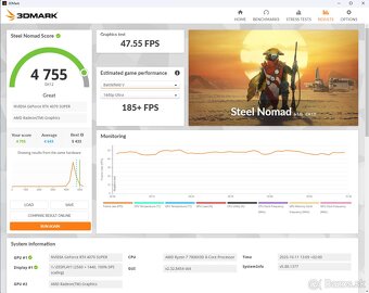Predám MSI GeForce RTX 4070 SUPER 12G GAMING X SLIM - 9