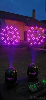 Set 2x 150W Beam hlavy + dmx pult + káble - 9
