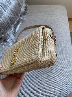 Letní slaměná crossbody kabelka YSL - 9