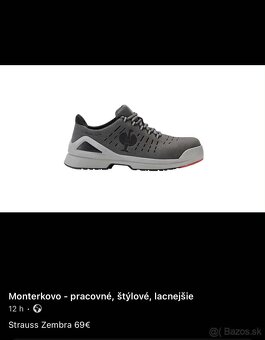 Veľkosť 42, MIX pracovná-bezpečnostná obuv - 9