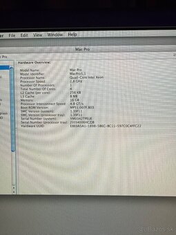 Apple Mac Pro 5,1 | Snow Leopard 10.6.8 (zberateľský) | 16 G - 9
