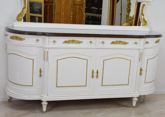 Zámecký jídelní set - 11 částí - zdobený bronzem - 9