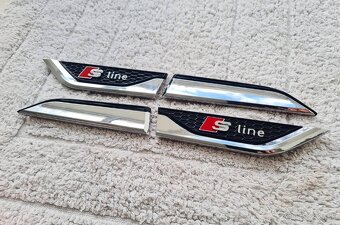 Bočné krídelká nálepky na blatník pre AUDI S-Line - 9