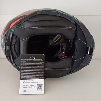 Silniční překlápěcí přilba LS2 Advant II Triple Nardo Grey - 9