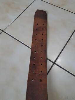 Masívny kožený opasok hasičský zbor - 9