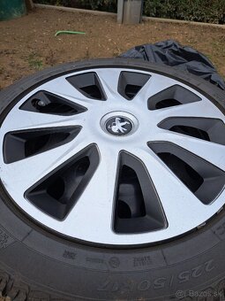 Disky peugeot 17 tky s puklicami 225 50 17 a snímačmi TPMS - 9