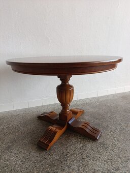 Rustikální konferenční stolek, nábytek z masívu, stůl - 9